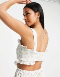 Miss Selfridge Petite Cut Out Maxi Dress In Ditsy Floral -RIVER ISLAND || PULL & BEAR || ONLY Sales Store 202146810 4