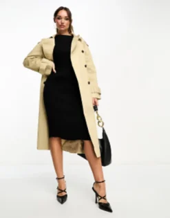 Closet London Ribbed Pencil Midi Dress In Black -RIVER ISLAND || PULL & BEAR || ONLY Sales Store 202851427 4