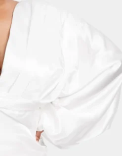 Yaura Plus Bridal Kimono Sleeve Maxi Dress In Ivory -RIVER ISLAND || PULL & BEAR || ONLY Sales Store 202967645 3