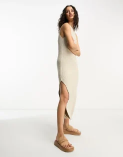 ASOS DESIGN Knitted Halter Neck Midi Dress In Black -RIVER ISLAND || PULL & BEAR || ONLY Sales Store 203905339 1 stone