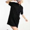 Nike Essential Mini Swoosh T-shirt Dress In Black