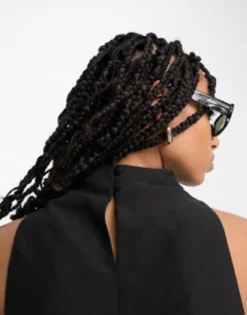 ASOS DESIGN Cowl Neck Sleeveless Mini Dress In Black -RIVER ISLAND || PULL & BEAR || ONLY Sales Store 204217081 3