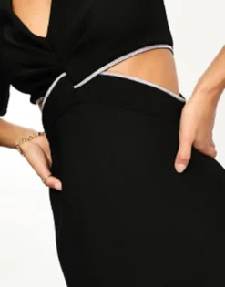 Forever New Petite Diamante Cut Out Mini Dress In Black -RIVER ISLAND || PULL & BEAR || ONLY Sales Store 204537867 4