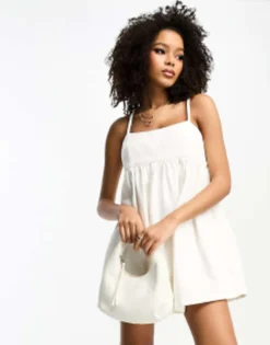 ASOS DESIGN Denim Cami Mini Dress In Wash Black -RIVER ISLAND || PULL & BEAR || ONLY Sales Store 204653981 1 white