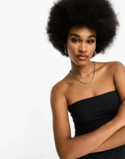 Threadbare Tall Strapless Bodycon Dress In Black -RIVER ISLAND || PULL & BEAR || ONLY Sales Store 204661135 3