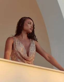 4th & Reckless X Loz Vassallo Minitie Beaded Knit Mini Beach Summer Dress In Cream -RIVER ISLAND || PULL & BEAR || ONLY Sales Store 204697485 3