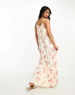 River Island Floral Slip Maxi Dress In Pale Yellow -RIVER ISLAND || PULL & BEAR || ONLY Sales Store 204710359 4