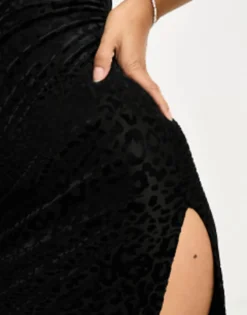 Extro & Vert Cami Maxi Dress In Sheer Leopard Velvet Burnout -RIVER ISLAND || PULL & BEAR || ONLY Sales Store 204759451 4