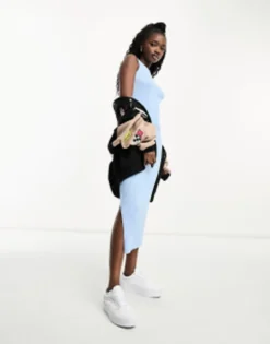 New Look Sleeveless Maxi Dress In Light Blue -RIVER ISLAND || PULL & BEAR || ONLY Sales Store 204805843 4