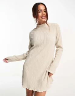 Vero Moda Plisse Mini Dress In Black -RIVER ISLAND || PULL & BEAR || ONLY Sales Store 204821891 1 stone