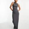 COLLUSION Maxi Dress In Grey