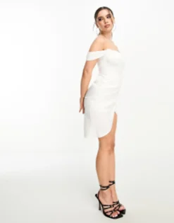 Jaded Rose Petite Off Shoulder Corset Mini Dress In Ivory -RIVER ISLAND || PULL & BEAR || ONLY Sales Store 204891606 3