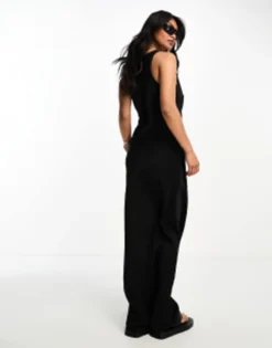 River Island Satin Maxi Dress In Black -RIVER ISLAND || PULL & BEAR || ONLY Sales Store 204990062 4