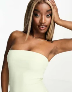 Vesper Bandeau Mini Dress In Sage Green -RIVER ISLAND || PULL & BEAR || ONLY Sales Store 205178228 4